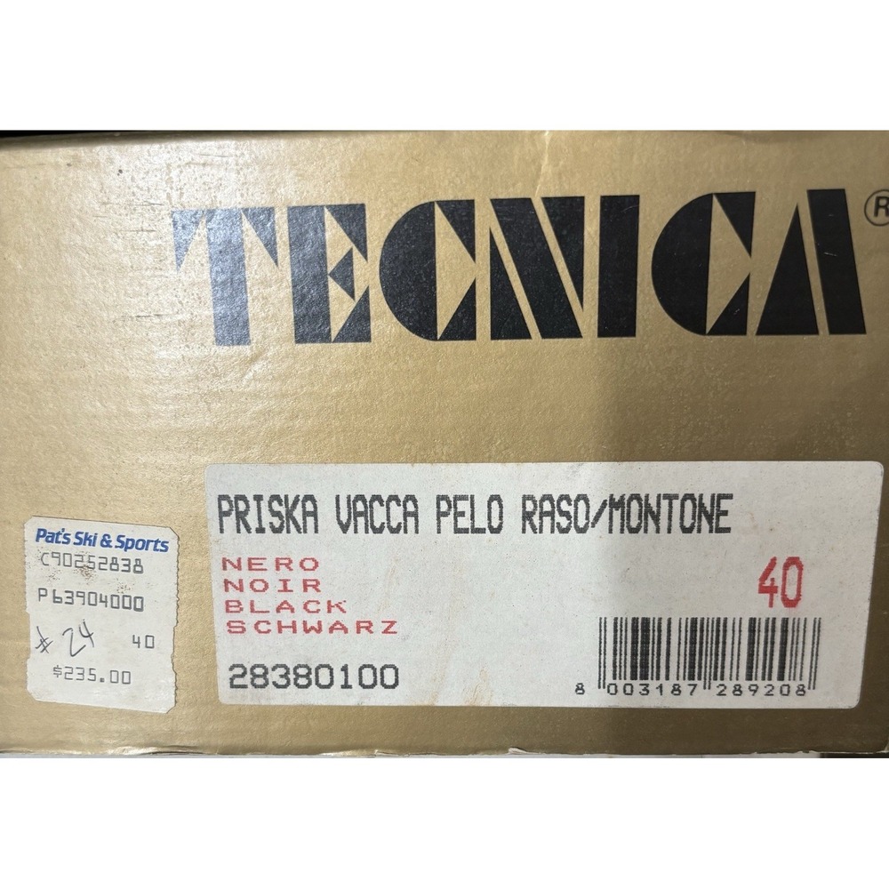 TECNICA Women's Apres Ski Winter Boots Suede Fur Size 40  US 9 Made In Italy - Picture 8 of 8